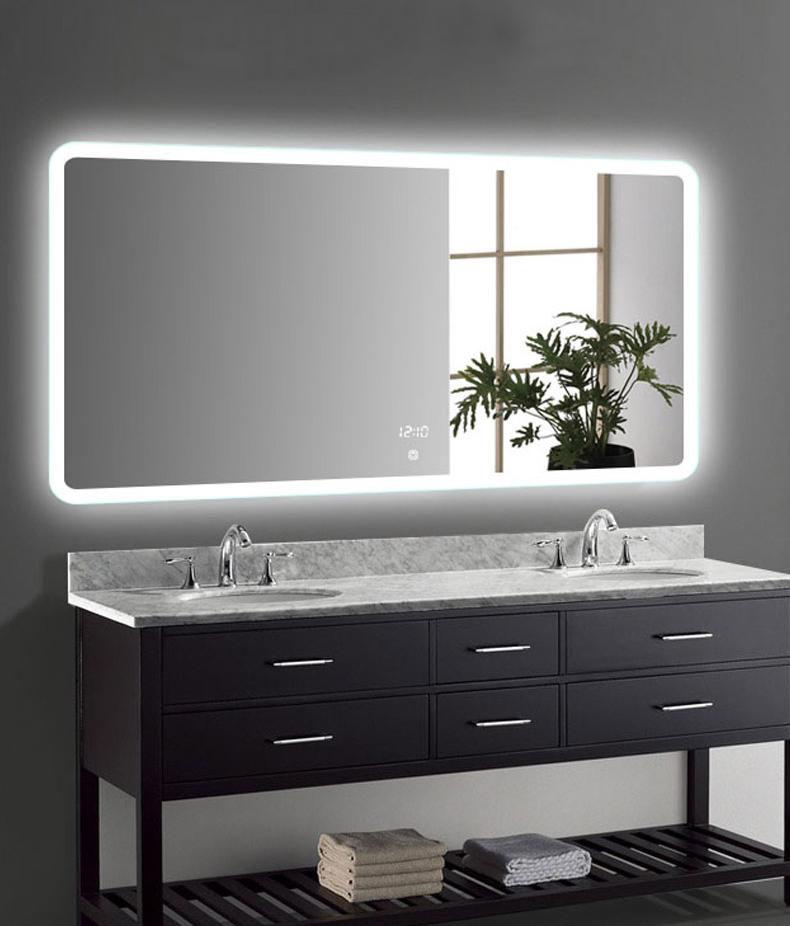 Custom Modern Bathroom Wall Led Mirror | mirror manufacturer
