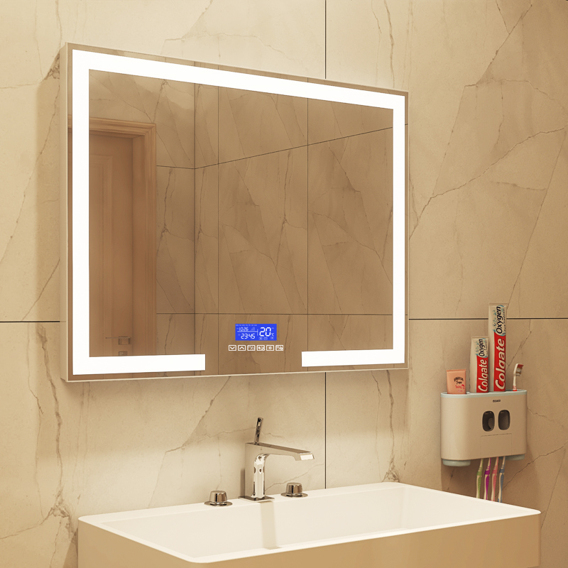 Led bathroom smart mirror with bluetooth speaker mirror manufacturer