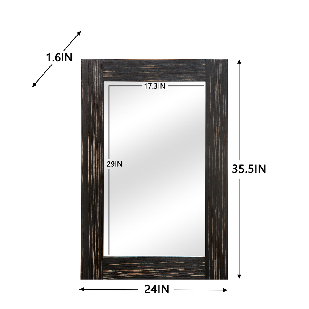 Recycle wooden frame wall mirror decorative mirror manufacturer