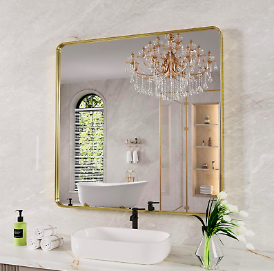 metal frame bathroom wall mirror