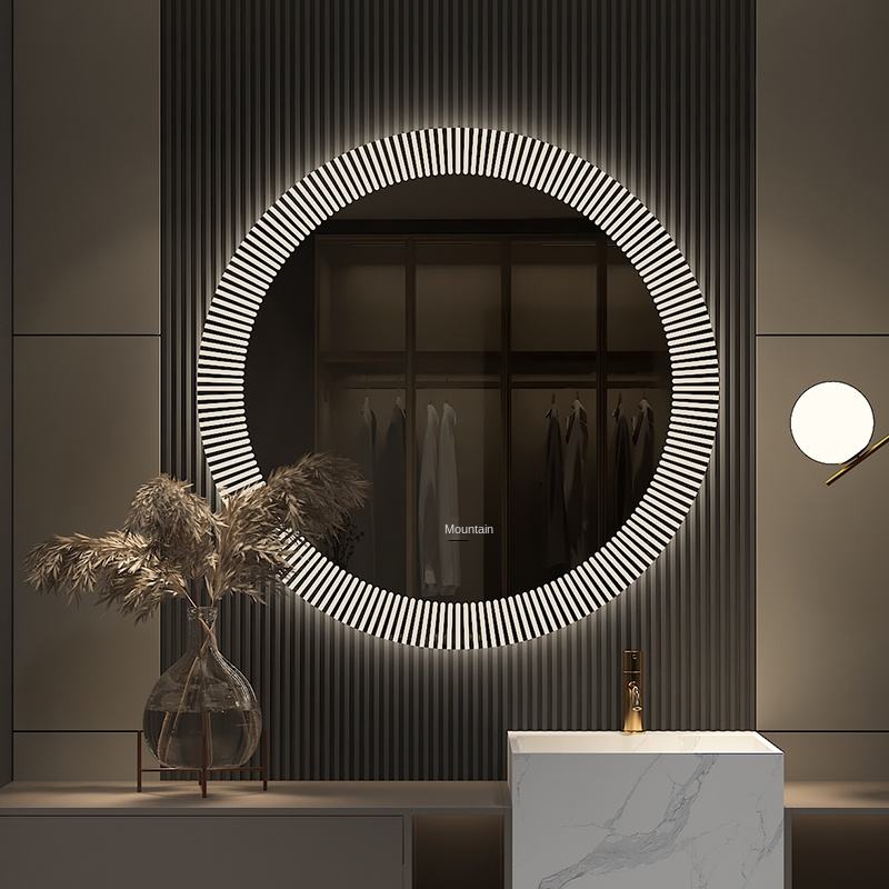 LED bathroom mirror with touch screen