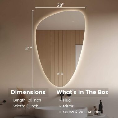 LED bathroom vanity mirror hotel use