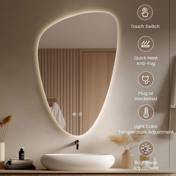 LED bathroom vanity mirror hotel use