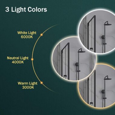 bathroom vanity mirror with lights