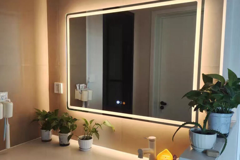 LED anti-fog smart bathroom mirror