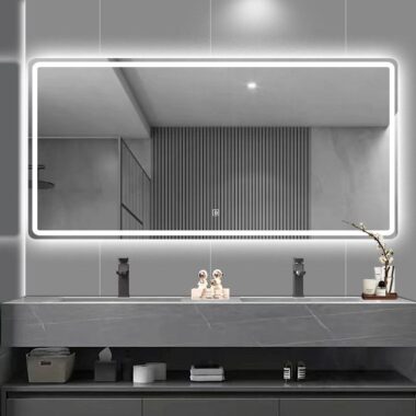 LED anti-fog smart bathroom mirror