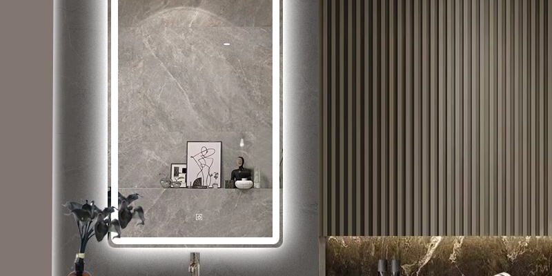 LED anti-fog smart bathroom mirror