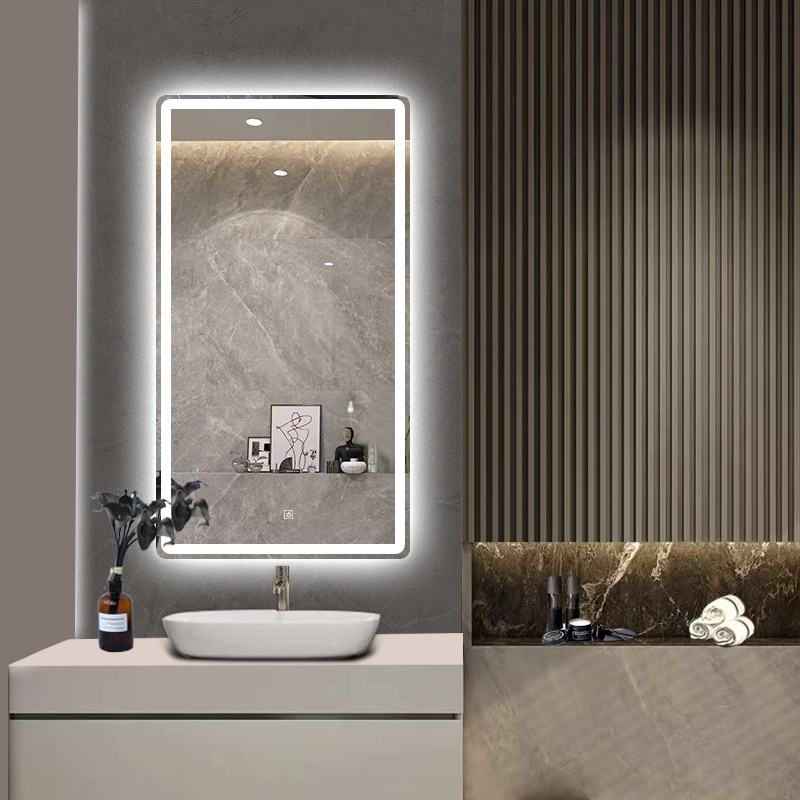 LED anti-fog smart bathroom mirror