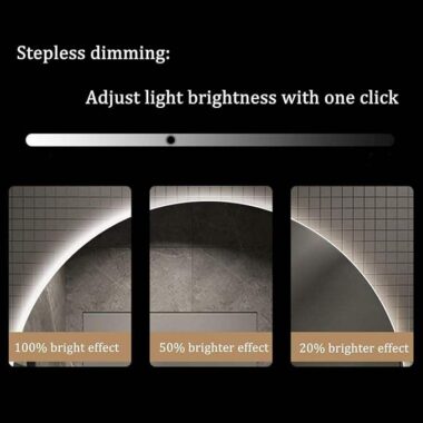 Bathroom decorative round glass mirror