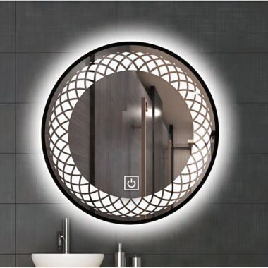 LED defogging smart touch mirror