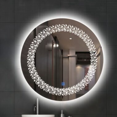 LED defogging smart touch mirror