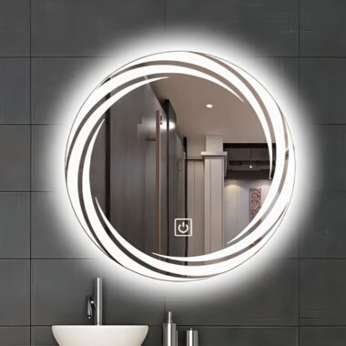 LED defogging smart touch mirror