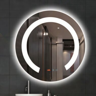 LED defogging smart touch mirror