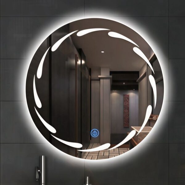 LED defogging smart touch mirror