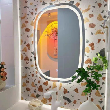 LED vanity mirror with intelligent touch