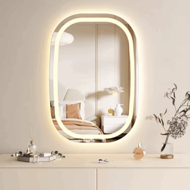 LED vanity mirror with intelligent touch