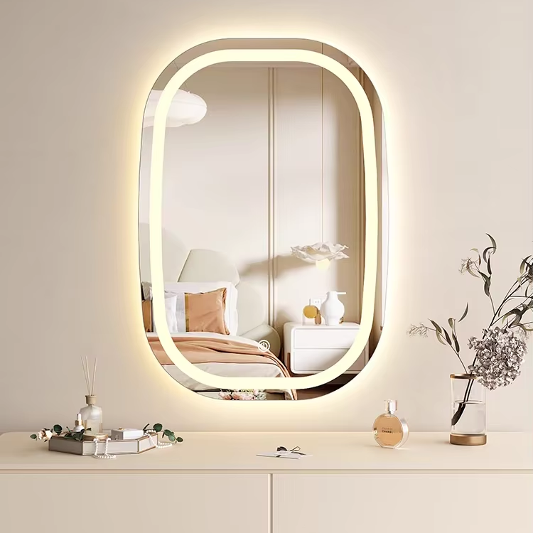 LED vanity mirror with intelligent touch