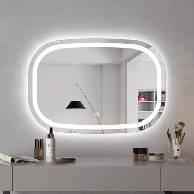 LED vanity mirror with intelligent touch