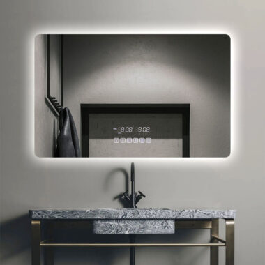 Smart waterproof LED bathroom mirror