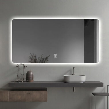 Smart waterproof LED bathroom mirror