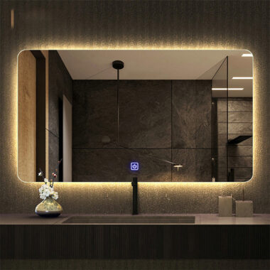 Smart waterproof LED bathroom mirror