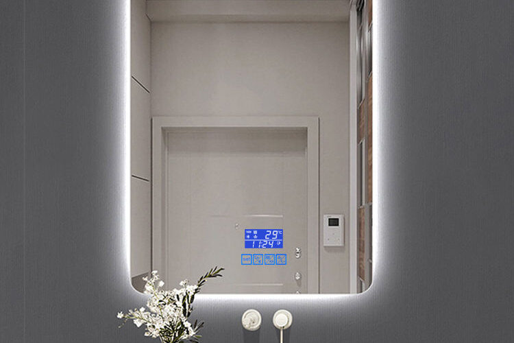 Smart waterproof LED bathroom mirror