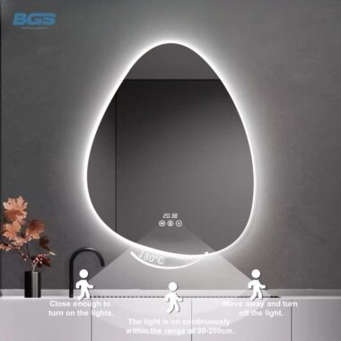 Smart LED bathroom vanity mirror