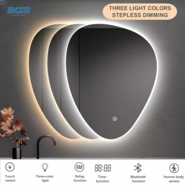 Smart LED bathroom vanity mirror