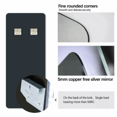 bathroom LED full length decorative mirror