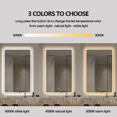 bathroom wall mounted decorative mirror