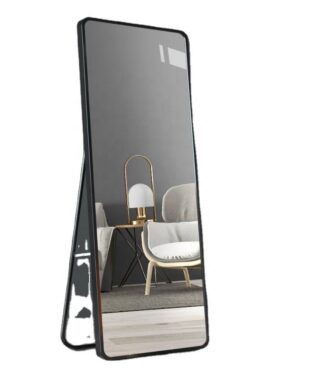 mirror with silver black gold frame