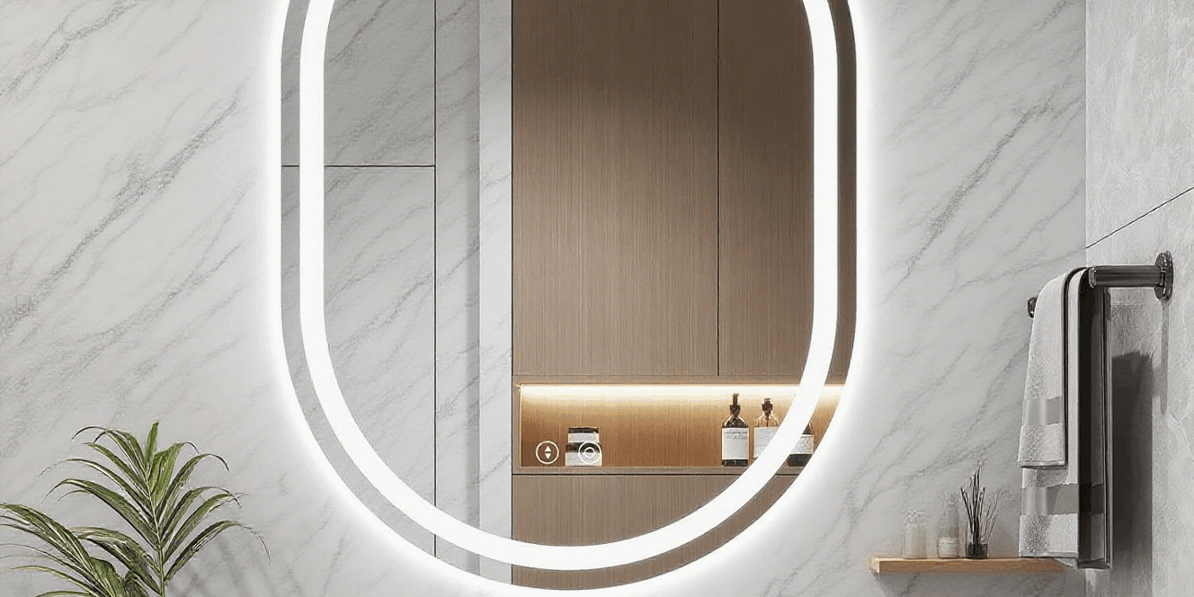 Oval LED Bathroom Mirror
