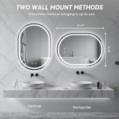 Oval LED Bathroom Mirror