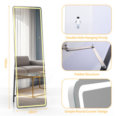 Custom Vintage Full Body LED Mirror