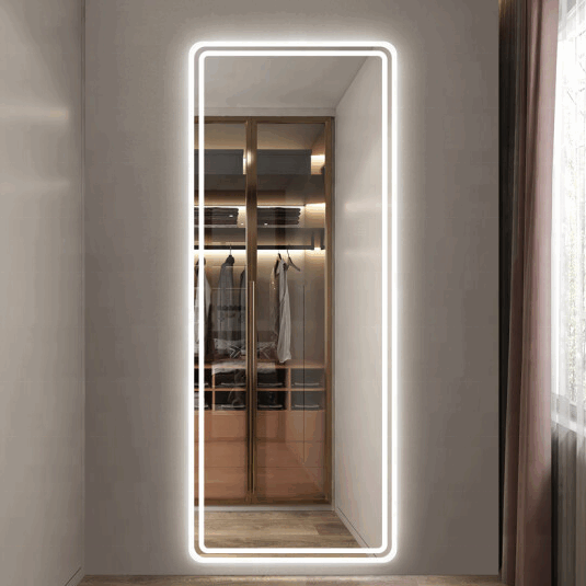 Full length LED mirror v