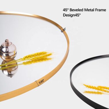 Round LED bathroom vanity mirror