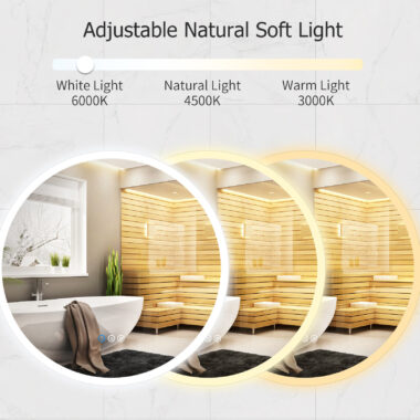 LED round bathroom mirror