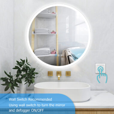 LED round bathroom mirror