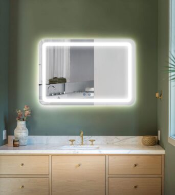 Round LED Bathroom Vanity Mirror 50-100cm