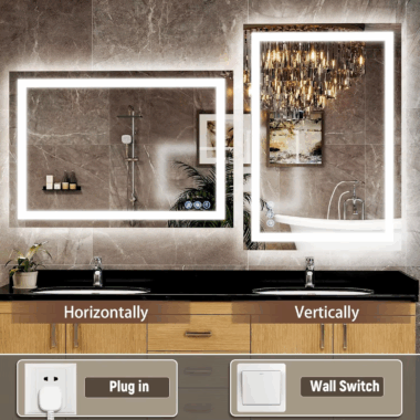 Round LED Bathroom Vanity Mirror 50-100cm