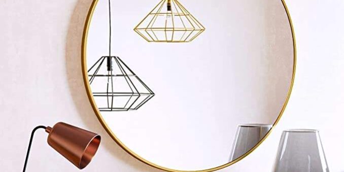 LED backlit bathroom mirror