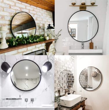 LED backlit bathroom mirror